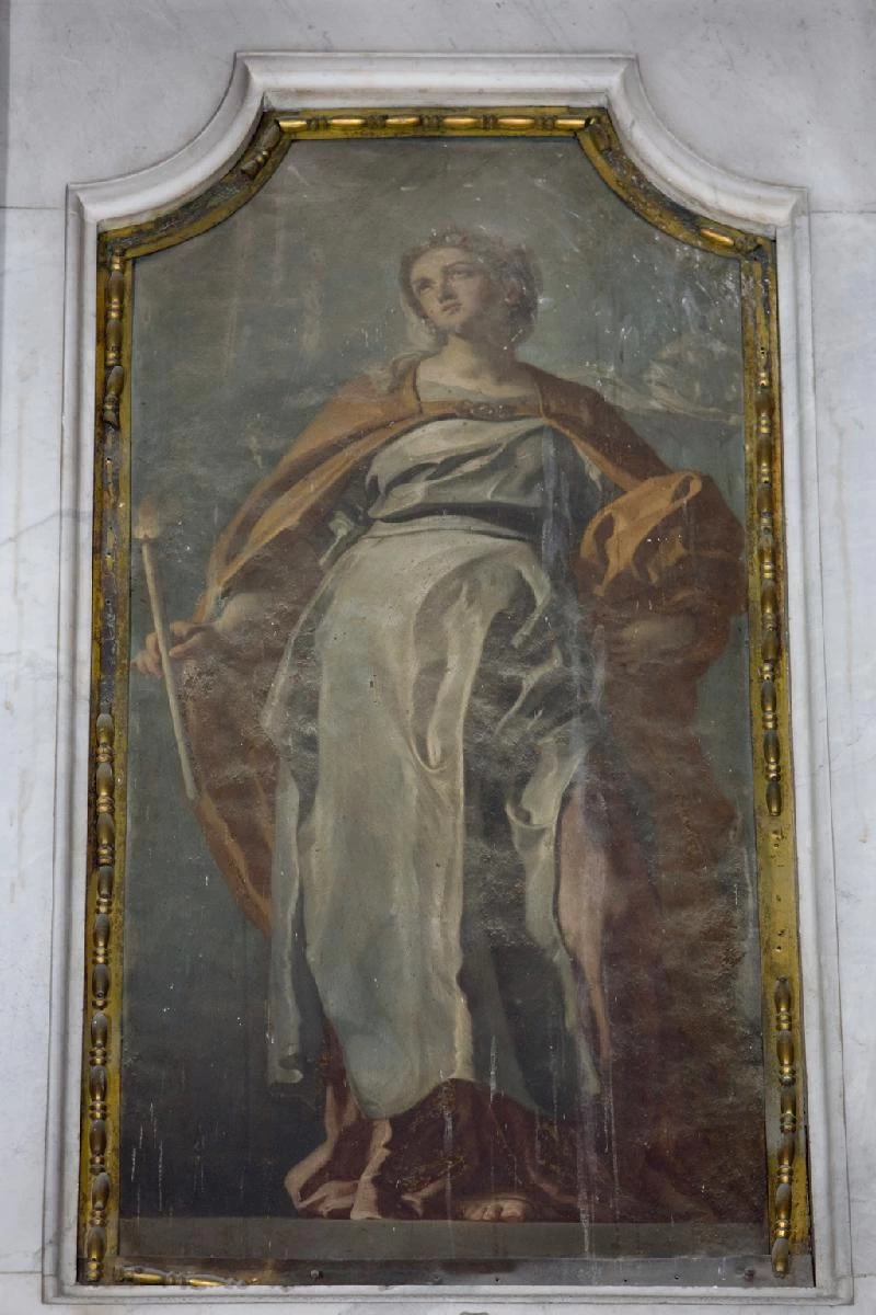 Allegoria della carità in olio su rame